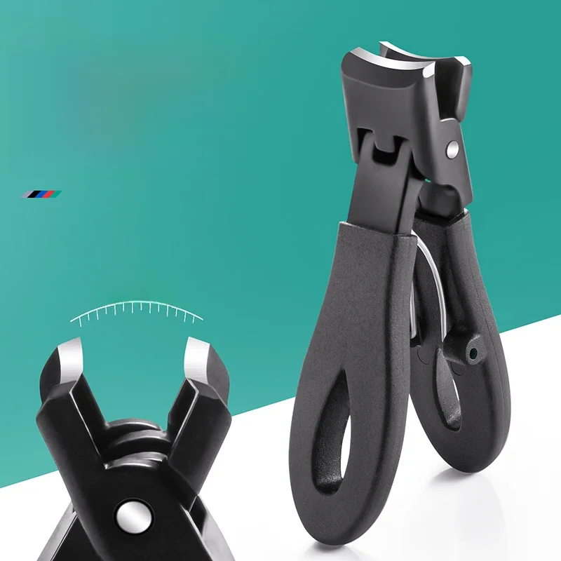 Coupe-ongles à grande mâchoire, ouverture de 8mm, épais, dur, spécial, outils de manucure en acier inoxydable, coupe-orteils, anti-éclaboussures