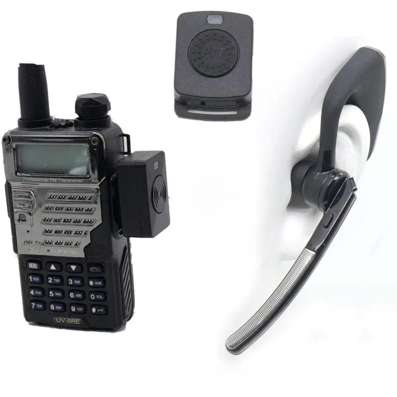 AliExpress YUXINUO Moto Bike Handsfree Bluetooth PTT Earpiece Wireless Headphone Headset For BaoFeng UV-82 UV-5R 888S Kenwood TK240 TK3160  Radio