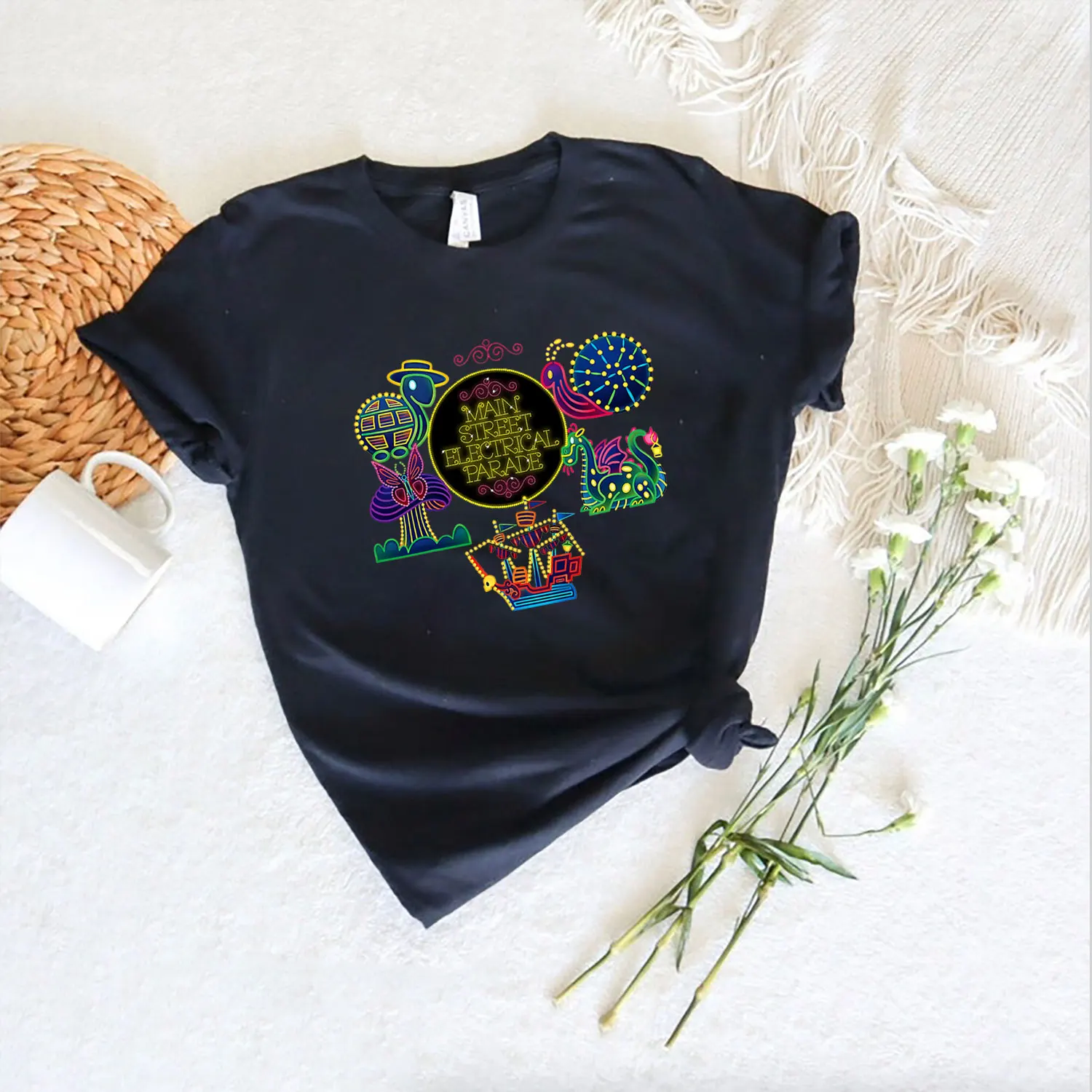 Haunted Mansion & Electrical Parade Disneyland Iron on Transfers Heat transfer Printings for Clothes Hoodies