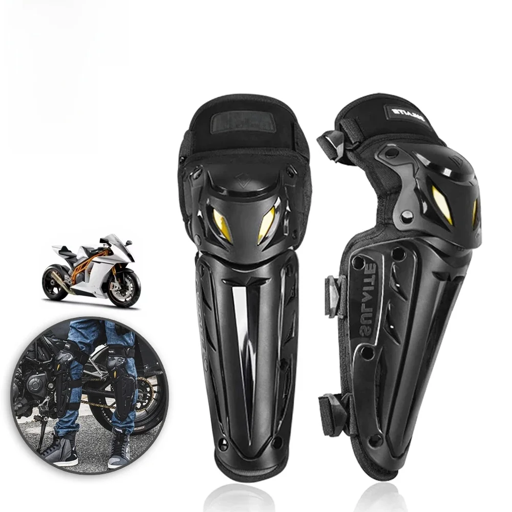 AliExpress NONE SULAITE Motorcycle Knee Guards Adjustable Mountain Bike Shin Pads for Adults, ATV Motocross Skateboard Protective Gear