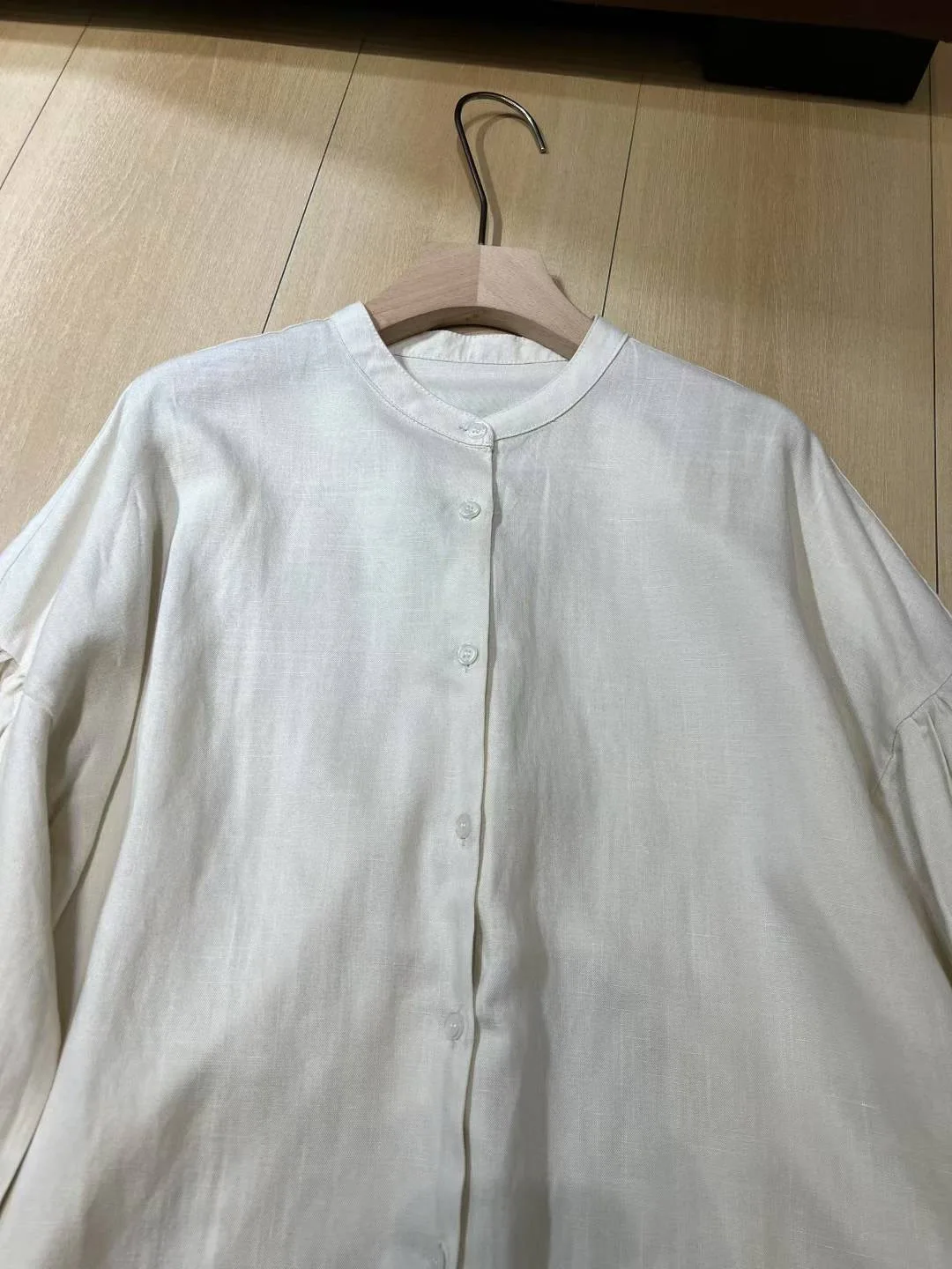 Chemisier en lin élégant et décontracté pour femme avec broderie exquise