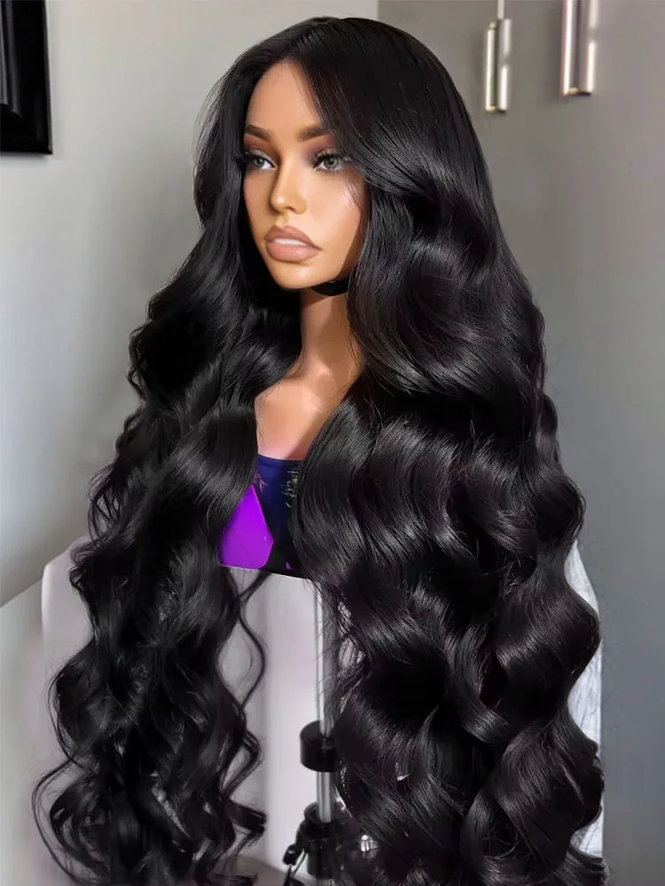 

30 40 Inch Body Wave HD 13x6 Lace Front Human Hair Wigs 300 Density Baby Hair Water Wave Natural 13x4 Lace Frontal Wig For Women