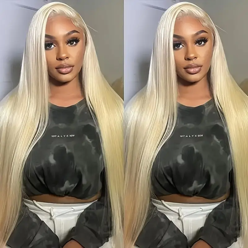 30-calowy prosty blond 613 Hd Lace Frontal Wig 13x6 Transparent Human Hair Wigs For Black Women 13x4 Lace Frontal Colored Wig