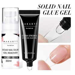 Makartt Nail Glue with Nail Glue Remover Kit: Super Strong Solid Nail Glue Gel for Press on Nails and Nail Tips Art Supplies