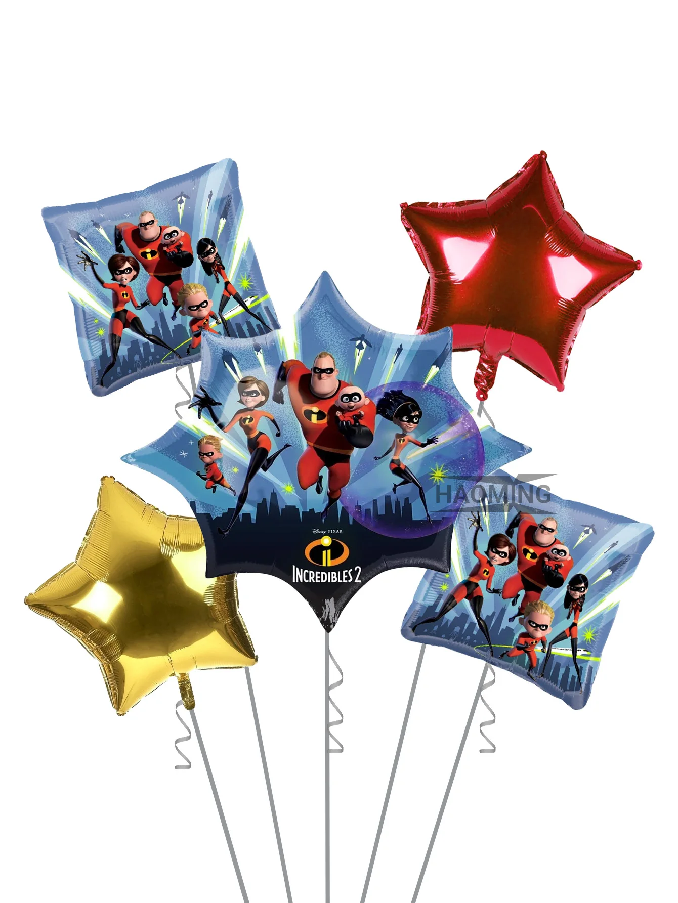 Incredible metal balloons party Superheroes Kit 5 balloons decorative birthday party