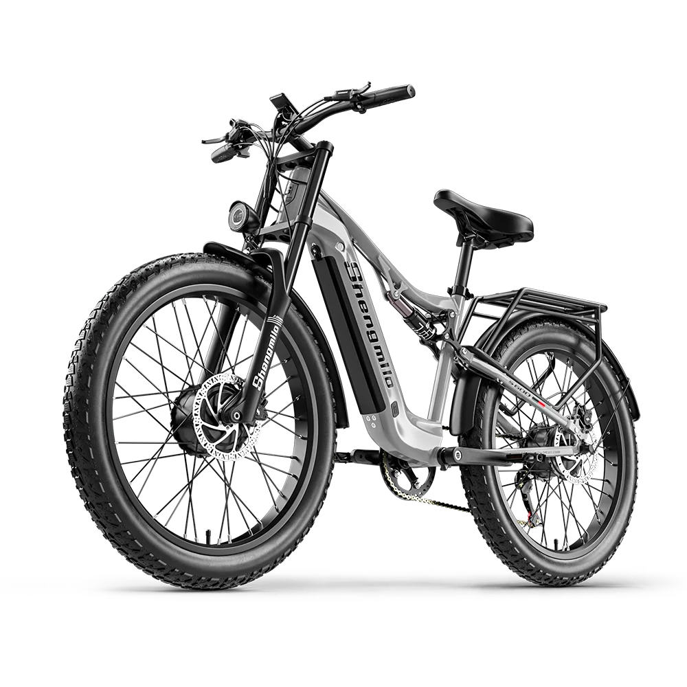 

Shengmilo S600 Adult Electric Mountain Bike2000W Dual Motor 48V17.5AH ebike,Dual Suspension Electric Bicycle ebike