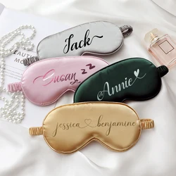 Customized Eye Mask Personalized Sleep Mask Double-sided Simulation Silk Shading Eye Mask Bachelor Party Gift Bridesmaid Gift