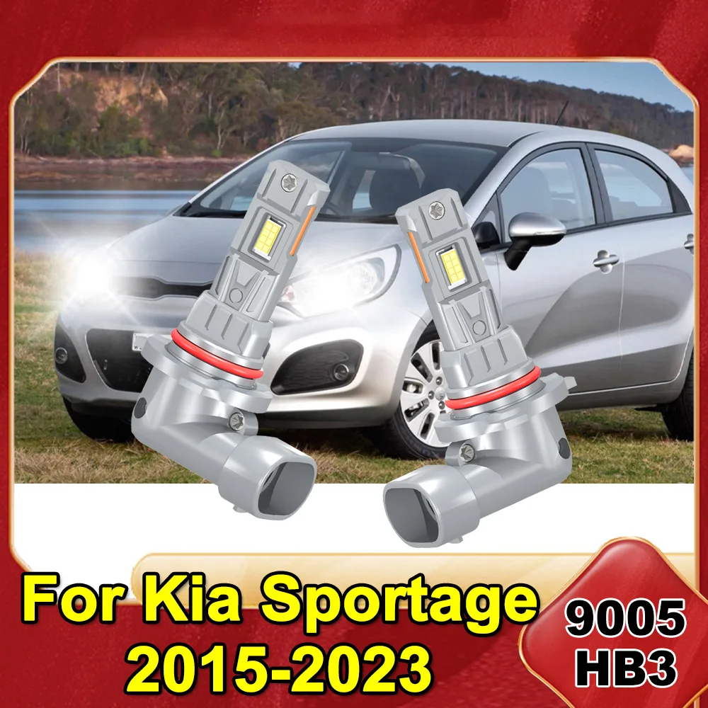 

Светодиодная лампа для фар 9005 HB3, высокомощная, 6000K, ксеноновый белый свет, DRL, 12В, для Kia Sportage 2015-2023