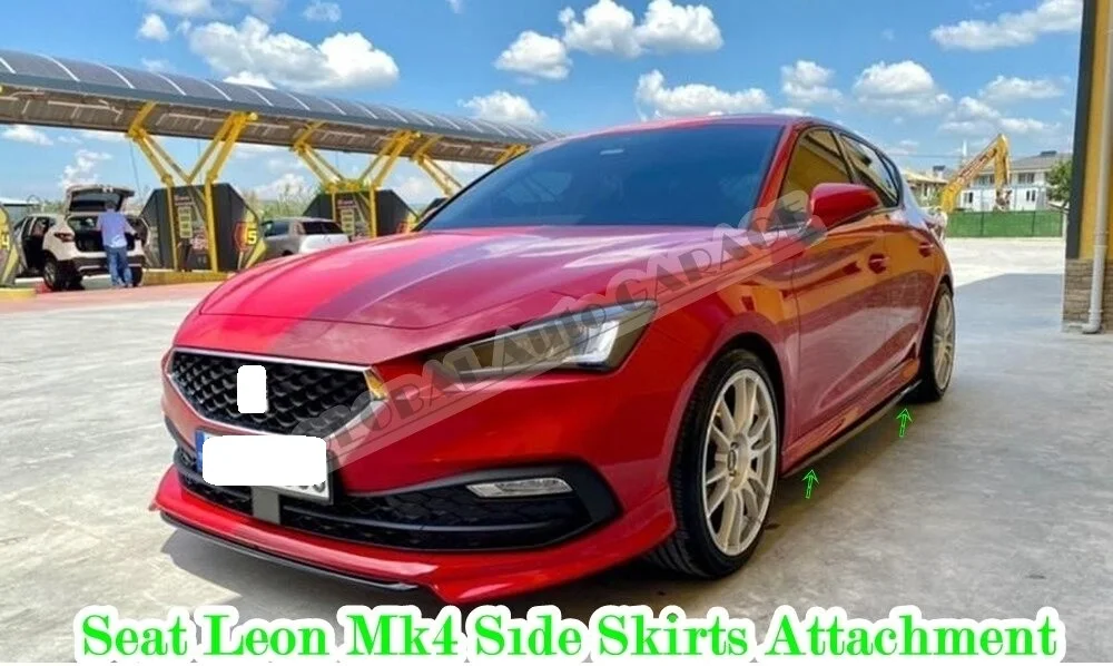 For Seat Leon Mk4 Side Skirts Attachment 2020 2022 Sill Trim Car Styling Auto Accessory Universal Spoiler Mud Flaps Spilitter