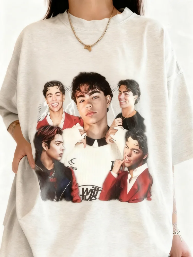 

Художественная повседневная футболка с несколькими портретами и принтом, унисекс, свободная футболка из мягкой ткани для моды, стильная повседневная футболка