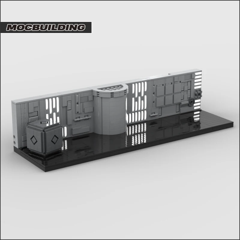 Blocs de construction MOC, couloirs modulaires, scène de film, briques technologiques, bricolage, modèle assemblé, affichage spatial, jouet de Collection, cadeaux de noël
