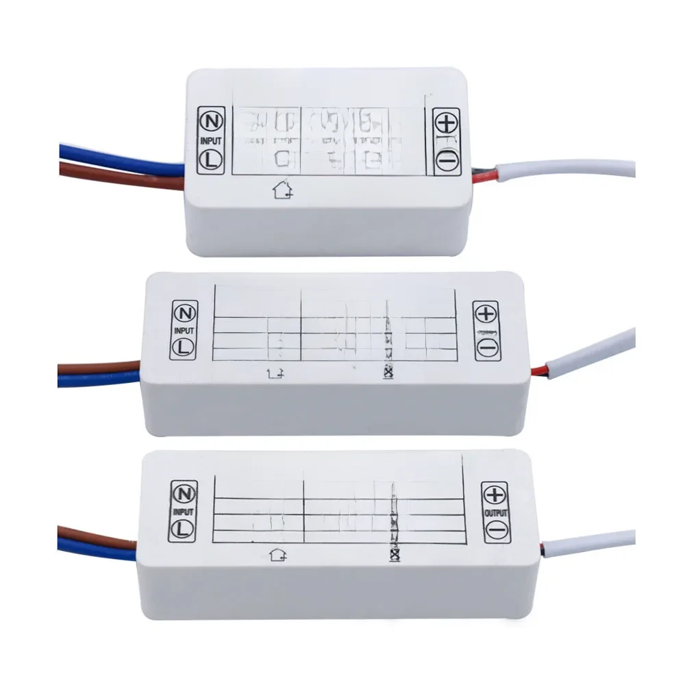 Sterownik LED 300mA 1-3W 3-5W 4-7W 8-12W 12-18W 18-25W 25-36W Zasilacz LED 350mA AC90-265V Transformatory oświetleniowe do diod LED — zdjęcie 2