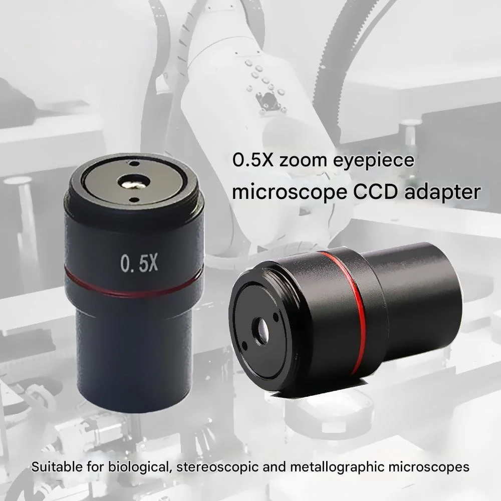 

Microscope CCD Adapter Lens 0.5X Reducer CCD Camera Relay Lens Electronic Eyepiece C-Mount Interface