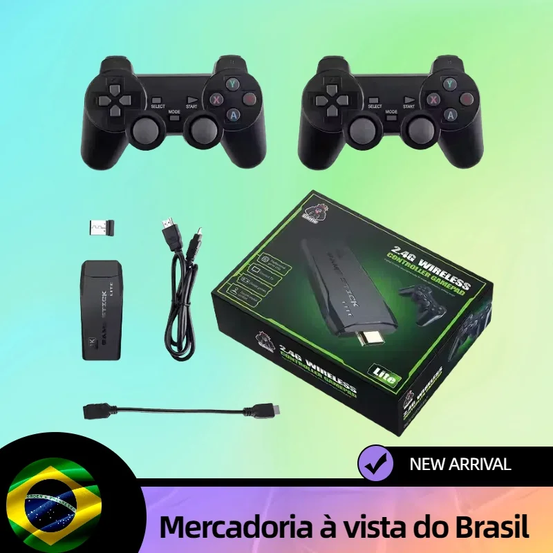 ミニワイヤレスm8ビデオゲームコンソールポータブルプレーヤーusbスティック20000-hd-tv出力64gb-ps1-4k