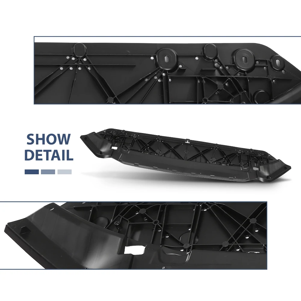 แผ่นกันกระแทกใต้ท้องเครื่องยนต์ด้านหน้า 8W0807611A สำหรับ Audi A4 ปี 2017-2020 สีดำใหม่ ผลิตจากพลาสติก PP ป้องกันใต้เครื่องยนต์และกันโคลน