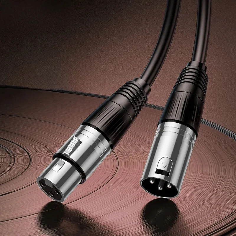 Kabel XLR mikrofon do karaoke dźwięk armata przedłużacz XLR do wzmacniaczy miksersów audio zbalansowany analogowy przewód audio 3Pin XLR — zdjęcie 2