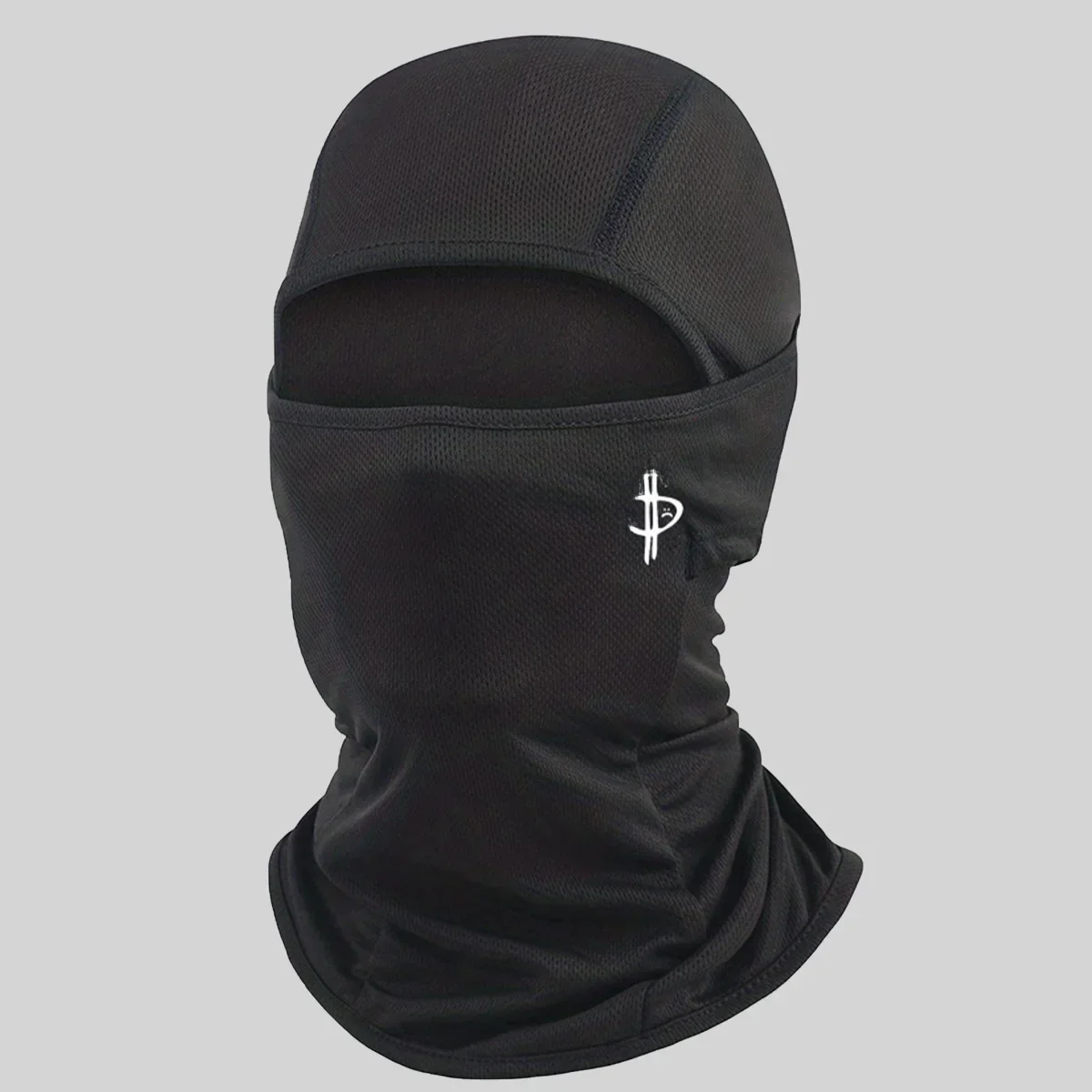 AliExpress Black Breathable Balaclava Letter Print Motorcycle Face Mask