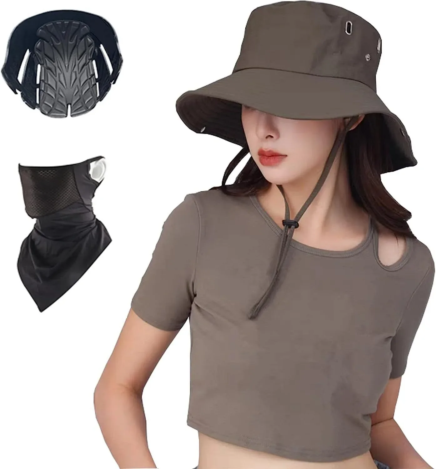 AliExpress NONE Bicycle Helmet Hat-shaped Helmet Adult Women CE Certified Hat-type Helmet Adult Head Circumference 55 - 60 cm  Women's Hat