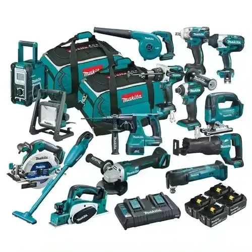 New Kits Makitas LXT1500 18-V Tools Set LXT Lithium-Ion 15Pcs Other Hydraulics Power Cordless Drill