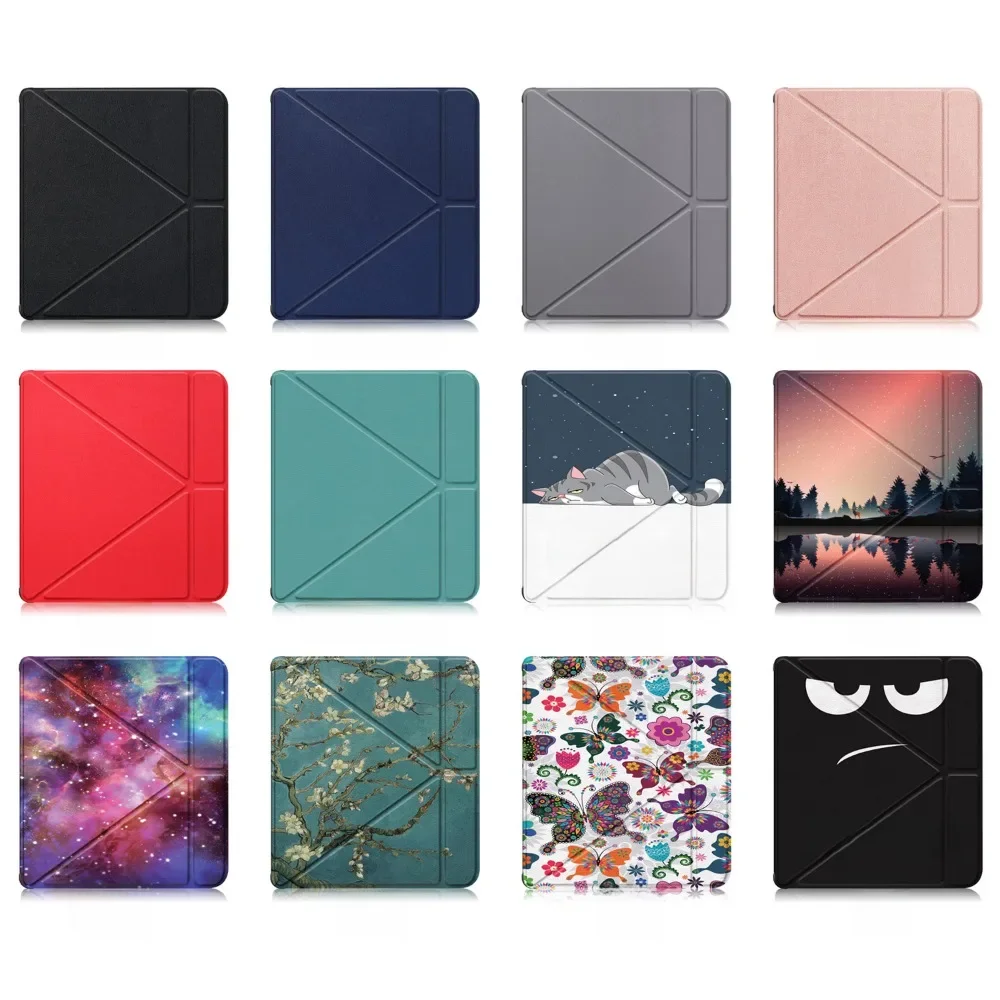 Capa inteligente Kobo Libra Colour, Capa multi-dobrável com suporte eReader, Concha protetora à
