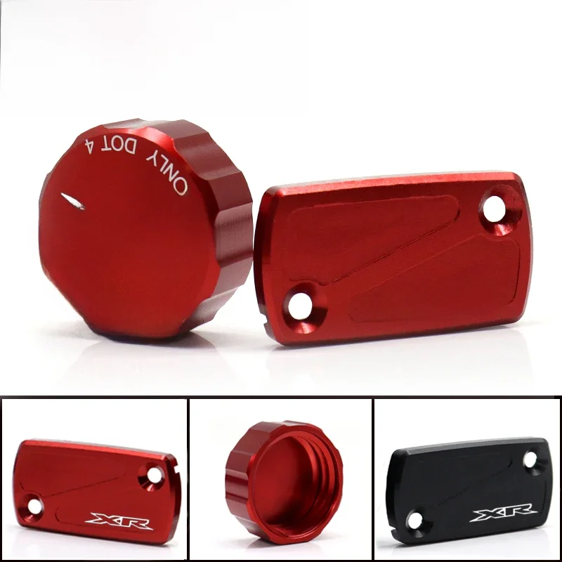 Przednia tylna pokrywa zbiornika hamulca do HONDA XR650R 2000 XR250R XR400R 1996-2004 XR 650 400 250 Motocyklowe korki pompy oleju — zdjęcie 2