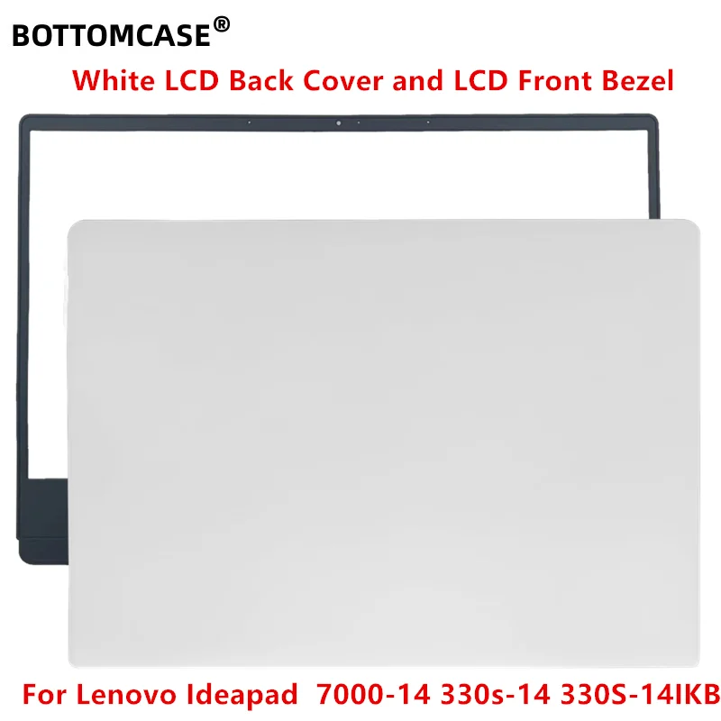 BOTTOMCASE®  White New For Lenovo Ideapad  7000-14 330s-14 330S-14IKB LCD Back Cover LCD Front Bezel