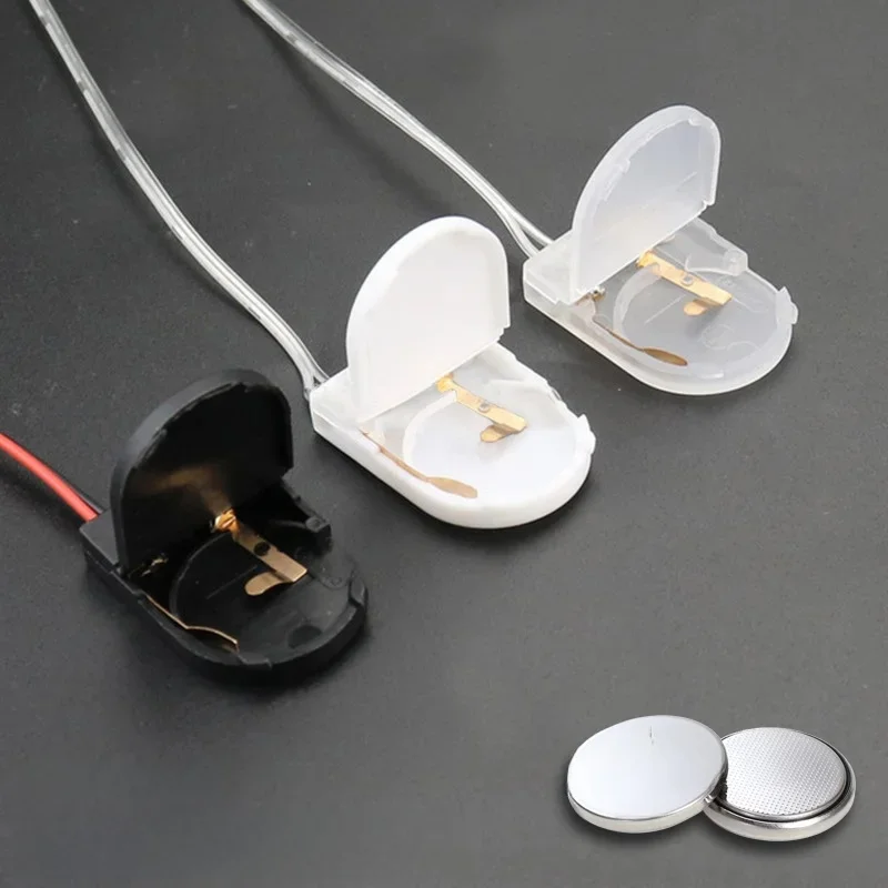 Support de prise de pile bouton CR2032, couvercle de boîtier avec interrupteur marche-arrêt, boîte de rangement de pile 3V, nouveau, 1 pièce, 2 pièces, 5 pièces