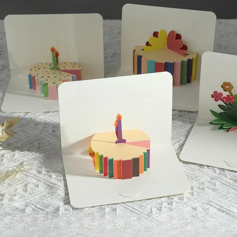 Carte d'anniversaire pop-up 3D avec enveloppe, cartes de vœux d'anniversaire, fournitures de fête parfaites, super cadeau pour les amoureux de la famille et des amis