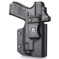 Glock 17/19+TLR-8/TLR-8 Holster IWB Kydex Holster Optic Cut Fit:Glock 17/19/44/45 (GEN 1-5)&G23/32 (Gen 3-4) TLR-8/TLR-8A Pistol