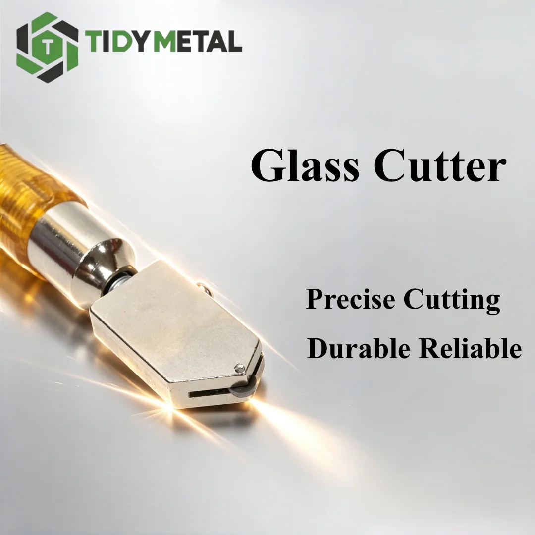 

Professional Diamond Glass Cutter for Thick Glass Multifunctional Heavy Duty Push Scorer Tile & Glass Cutting Tool for Home Use