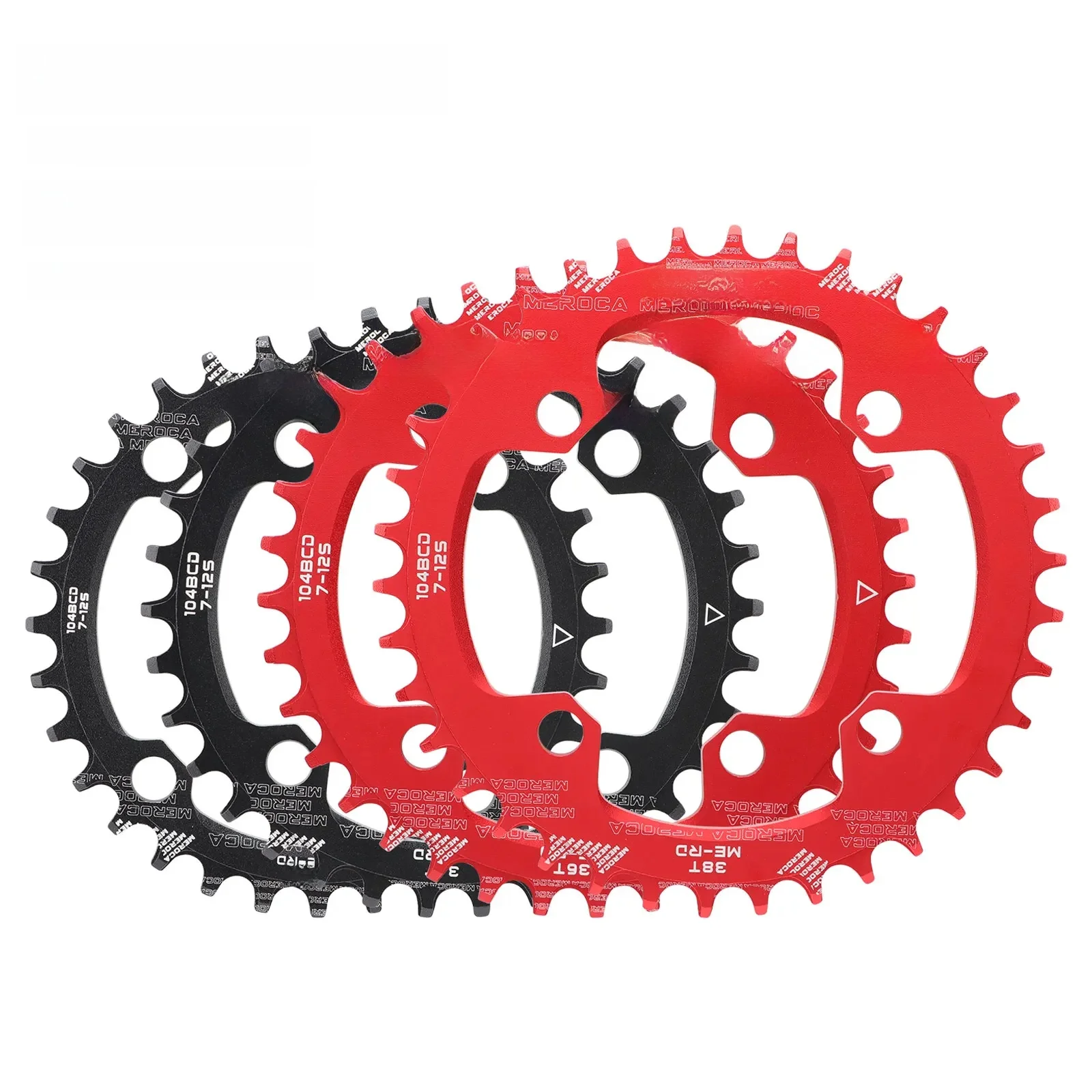 AliExpress NONE 104BCD MTB Chainring Round Narrow Wide Ultralight Mountain Bike 32T 34T 36T 38T Bicycle Crankset Tooth 104BCD Chainwheel