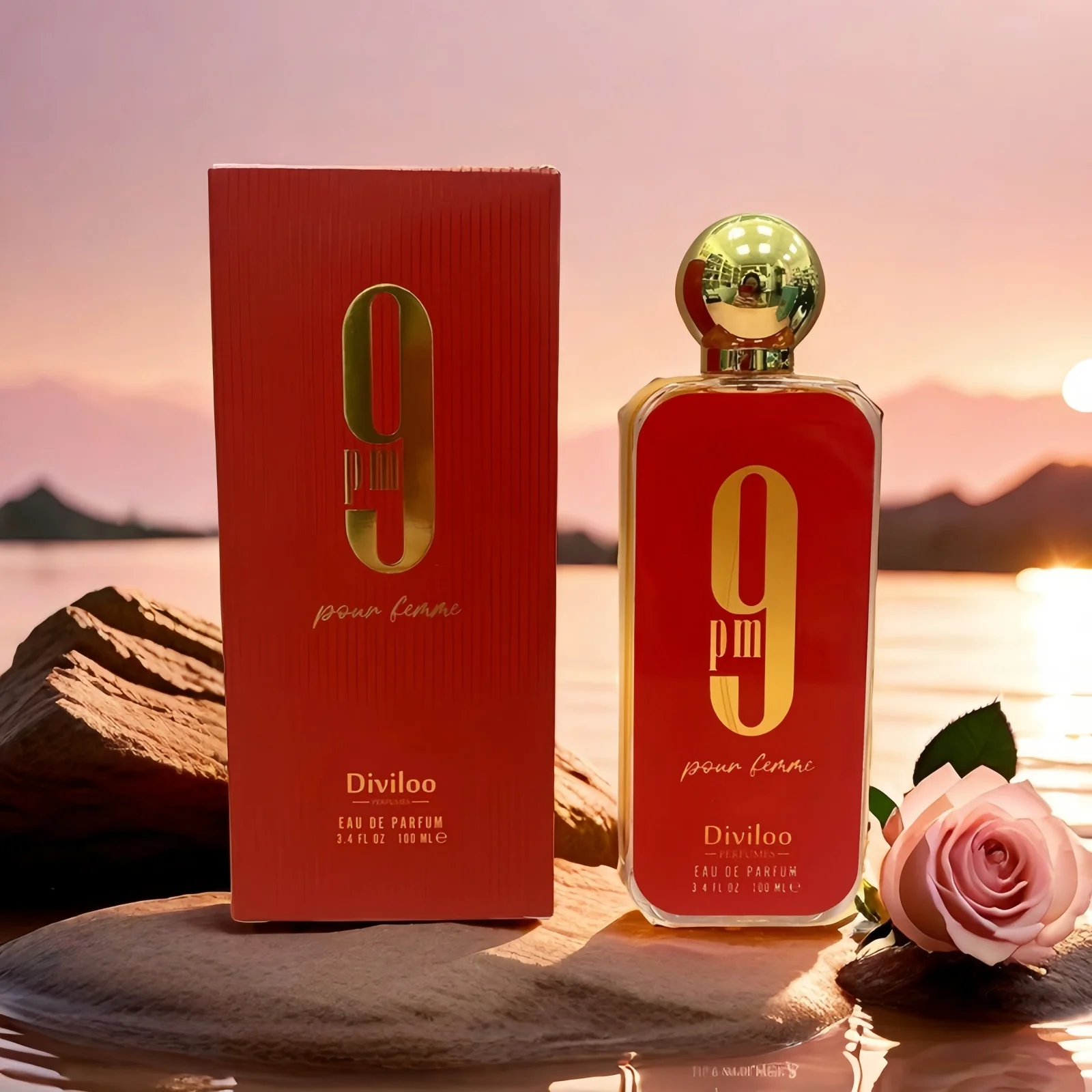 9 PM Colonia unisex, perfume para mujer, fragancia de larga duración, 100 ml, perfume en aerosol de vainilla, fragancia ligera floral cítrica para mujer, spray corporal
