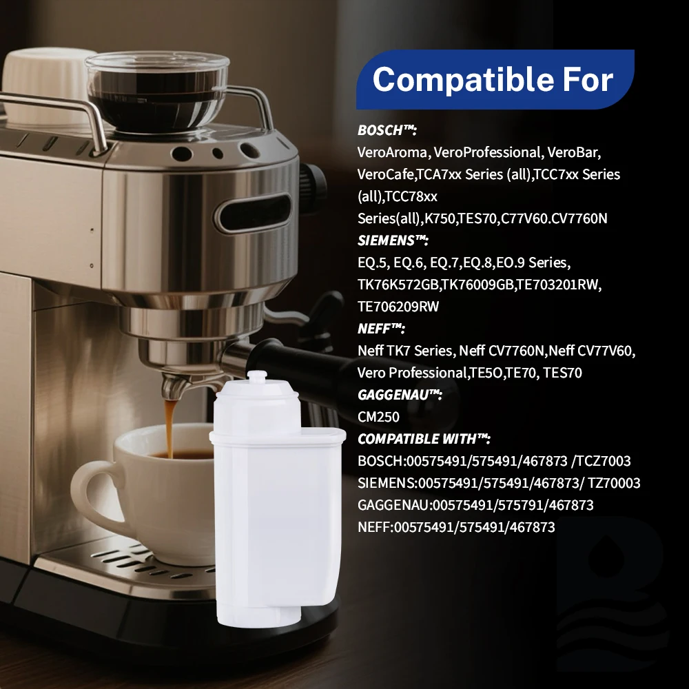 Фильтр для воды для кофе Buyorda подходит для серии Siemens EQ Siemens TZ70003 TCZ7003 TCZ7033 для фильтра для воды BRITA Intenza Bosch