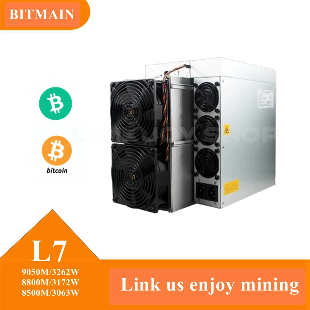 Машина Litecoin Dogecoin Antminer L7 8500M 3063W /8800M 3172W /9050M 3262W с блоком питания