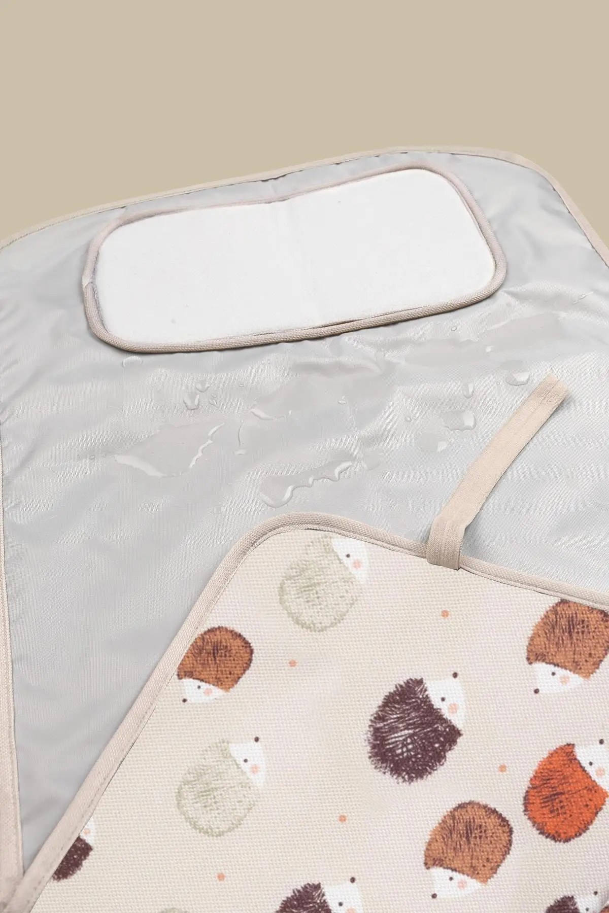 Cambiador de pañales plegable para bebé, alfombrilla de esponja, impermeable, para recién nacido