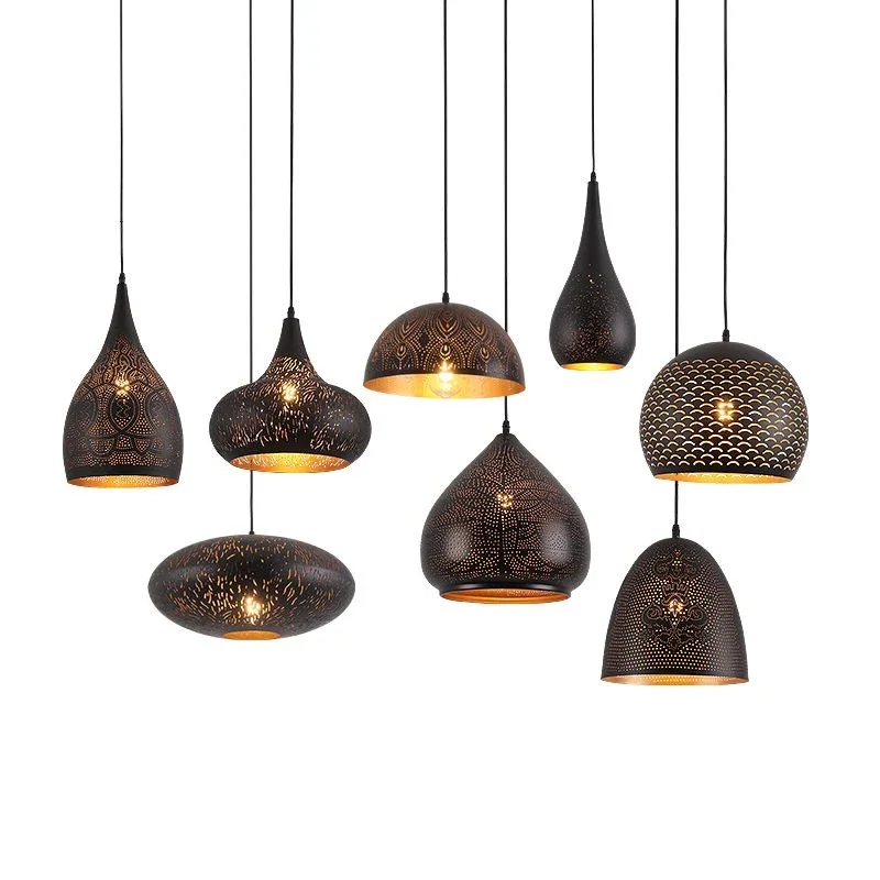 Lampe Suspendue Industrielle Vintage, Noir/Fer, Loft Nordique, Poreux, Rétro, Bar, 73Restaurant