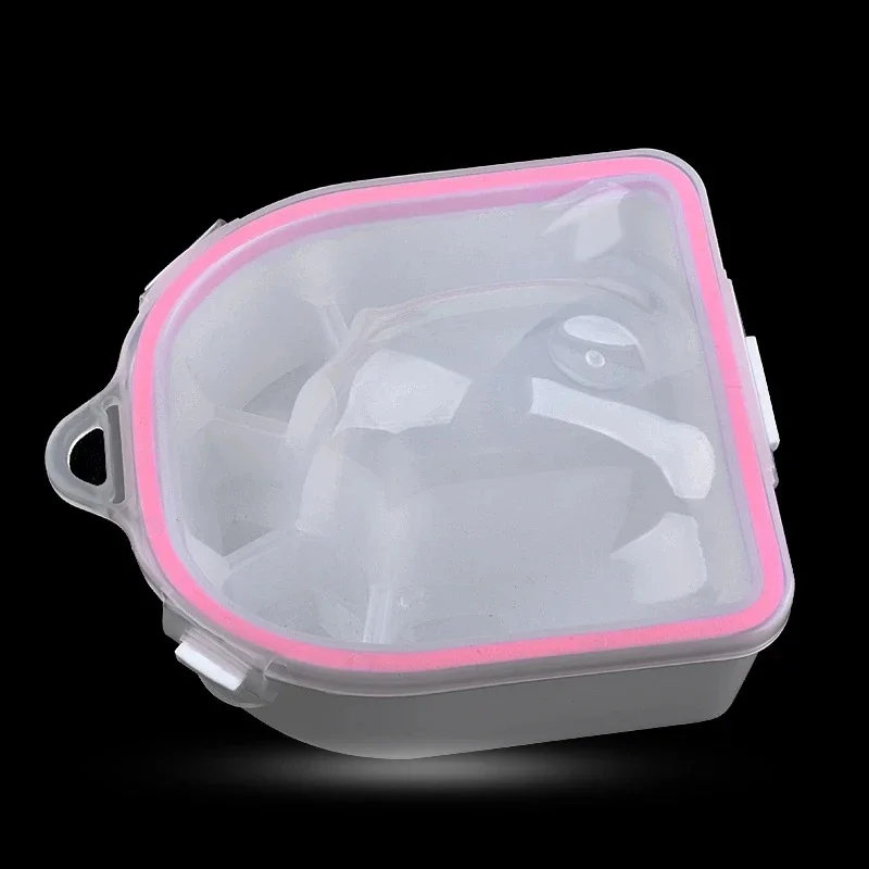 Bols à main Double couche adoucis pour peau morte, traitement de Spa, outils de manucure, outils d'art des ongles, bol de trempage, 1/2 pièces