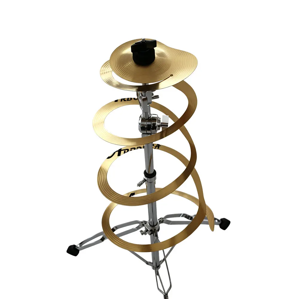 Spiral FX Cymbal 10“-14” Spiral Trash Effects Cymbal Drum Set Percussion Instrument
