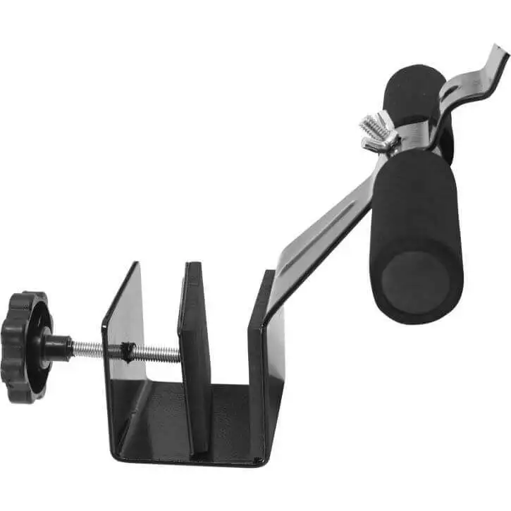 space saving door mount sit-up trainer and foot trainer for better exercise