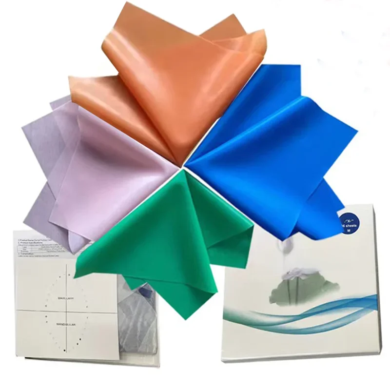 36/52Pcs Dental Rubber Dam Sheet 5x5 6x6 Non Sterile Natural Latex Rubber Barrier Dams for Dentist Oral Care Examination Tool — zdjęcie 2