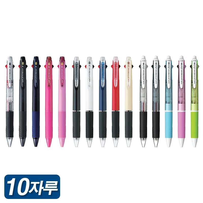 Unijet Stream 3 Colors Multi Pen SXE3-400 1 Ta 10 Sack 0.38 0.5 0.7 Uniball Knoke Color Pen 10PCs Jetstream multi pen sxe3 400 bundle pack