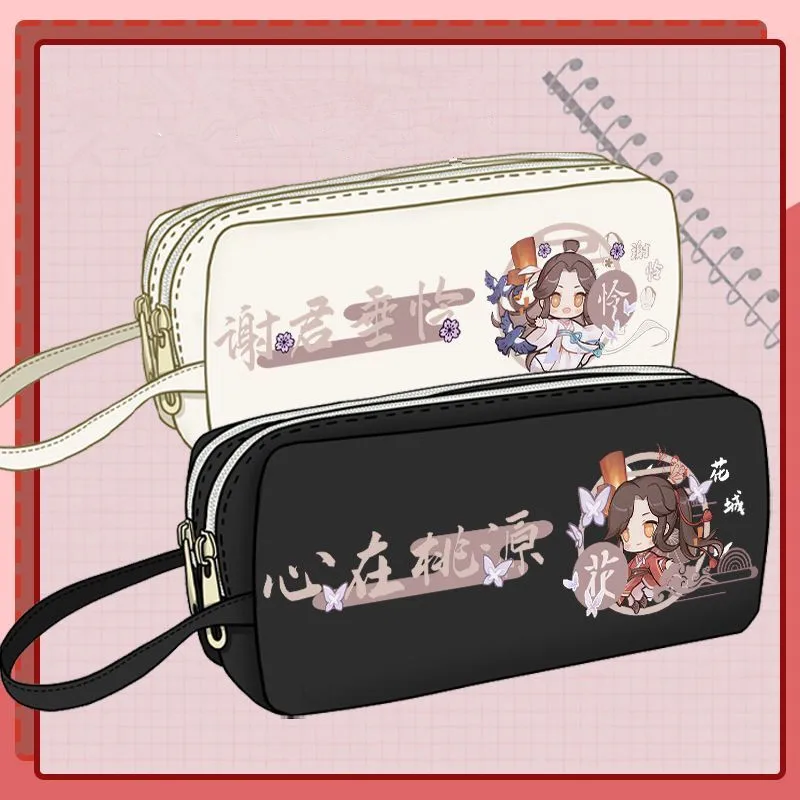

Anime Tian Guan Ci Fu Cute Pencil Cases Heaven Official’s Blessing Hua Cheng Xie Lian Cosplay Pencil Box Cosmetic Storage Bag