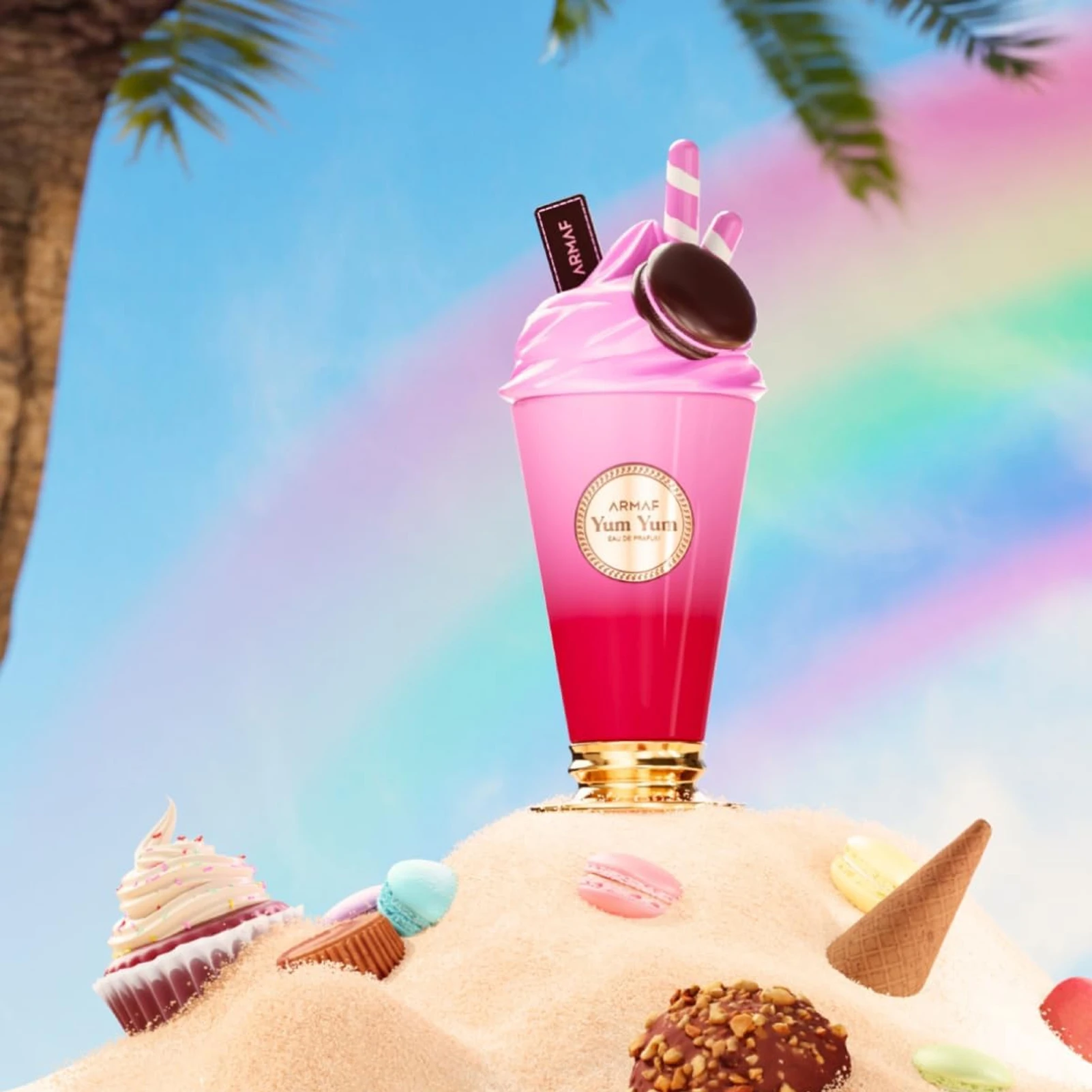 Armaf Yum Yum Eau de Parfum 3.4oz 100ml Women Perfume Sweet Berry Vanilla Milkshake Gourmand Fragrance Long Lasting Dessert Spray Luxury Gift For Her Daily Dating Party view 2