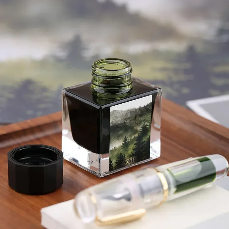 MAJOHN 50ml Kolorowy atrament do pisania z serii Poetry Fashion, atrament bez węgla, nieblokujący długopis zanurzony w wodzie do malowania długopisem — zdjęcie produktu 7
