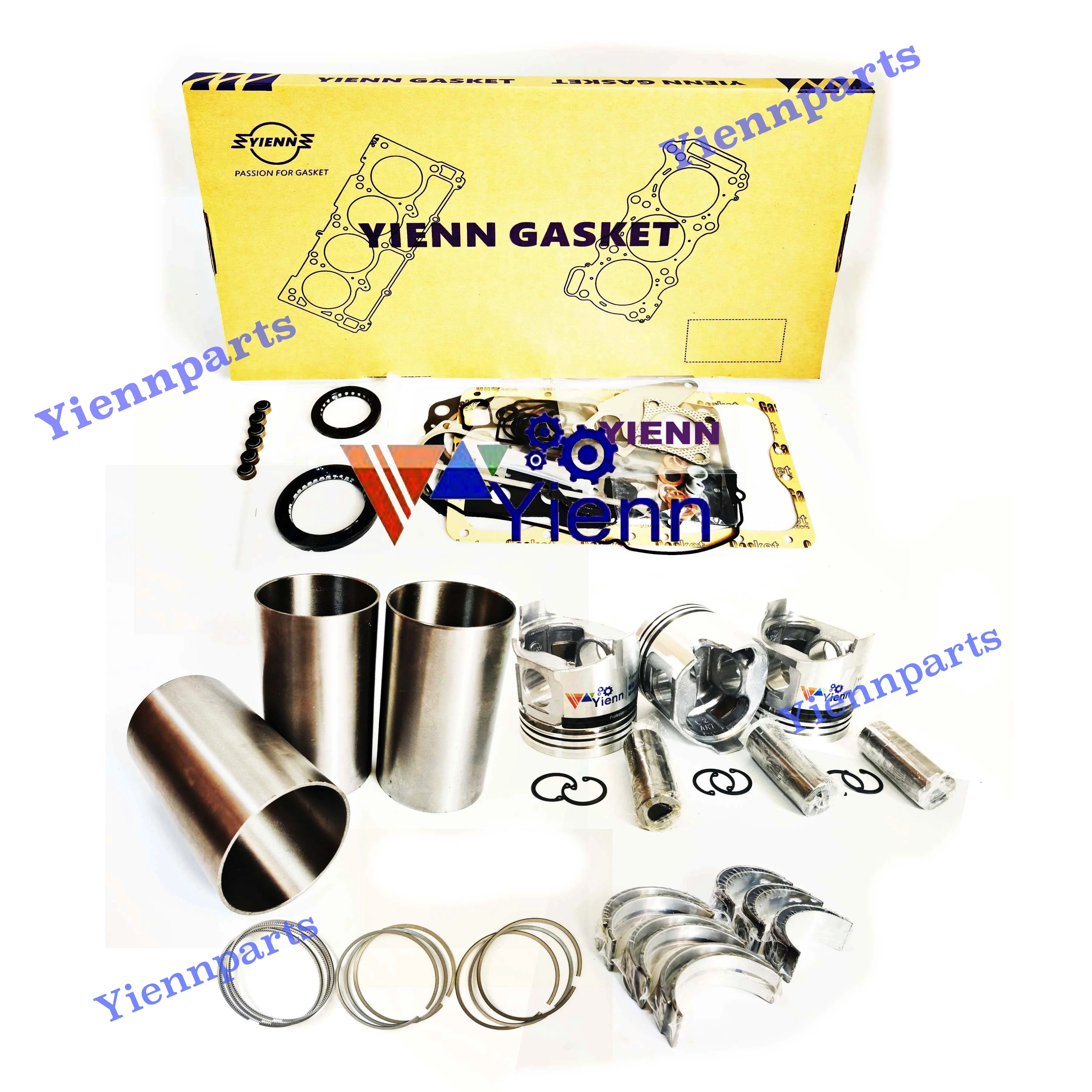 D750 D750-AH Engine Overhaul Rebuild Kit For Kubota Loader 443B 453C Tractor B1200 B7001 B5200 B7100 Engine Repair Parts