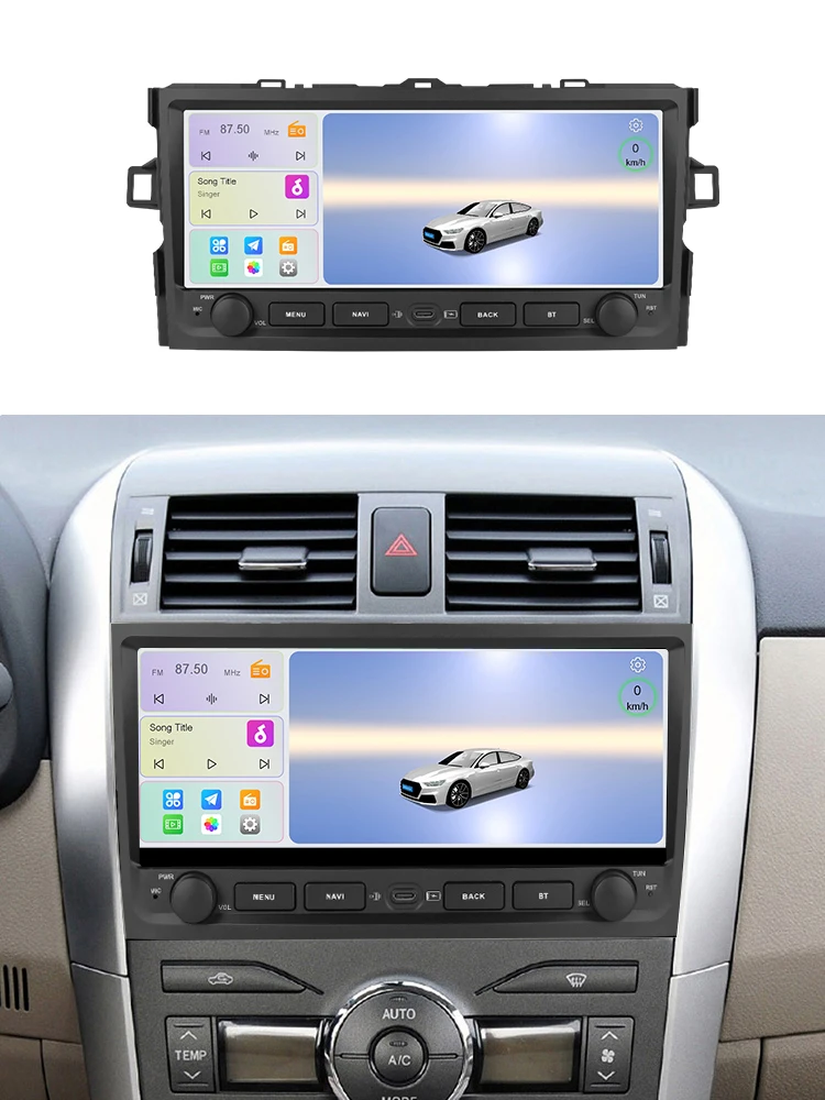 MEKEDE Android OS Touchscreen für Toyota Auris Corolla 2006-2012 10,26 Zoll Auto-Multimedia-GPS-Navigation Carplay Head Unit