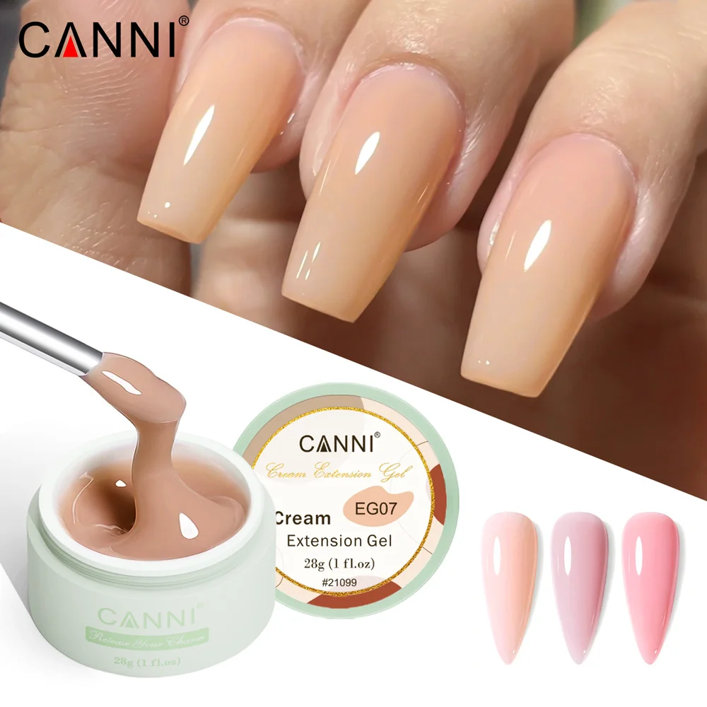 CANNI Creme Verlängerung Gel Venalisa Gelee Gel Milchig Weiß UV Bau Gel Weg Tränken Selbst Nivellierung Builder Nagel Gel Polnisch – Detail 6