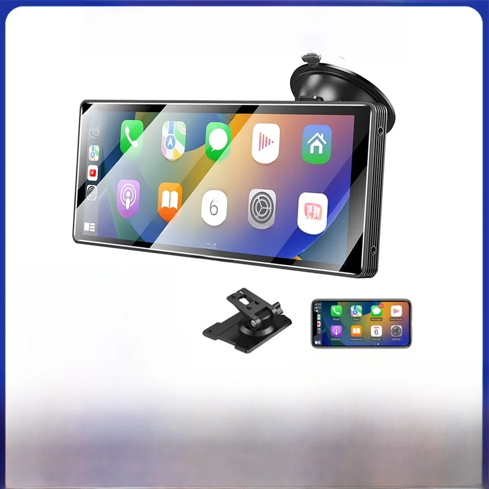 ESSGOO 10,26 inch Carplay MP5-speler Draagbare BT Touchscreen Draadloze Carplay Android Auto Autoradio voor Apple of Android Video - afbeelding 2