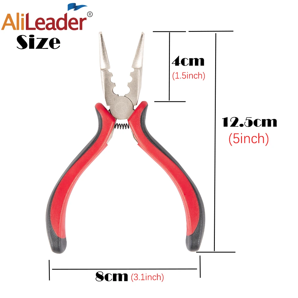 Đa Năng Micro Nhẫn Hạt Kìm Cho Tóc Dụng Cụ Mở Và Loại Bỏ 3 Lỗ Kìm Làm Tóc Tạo Kiểu