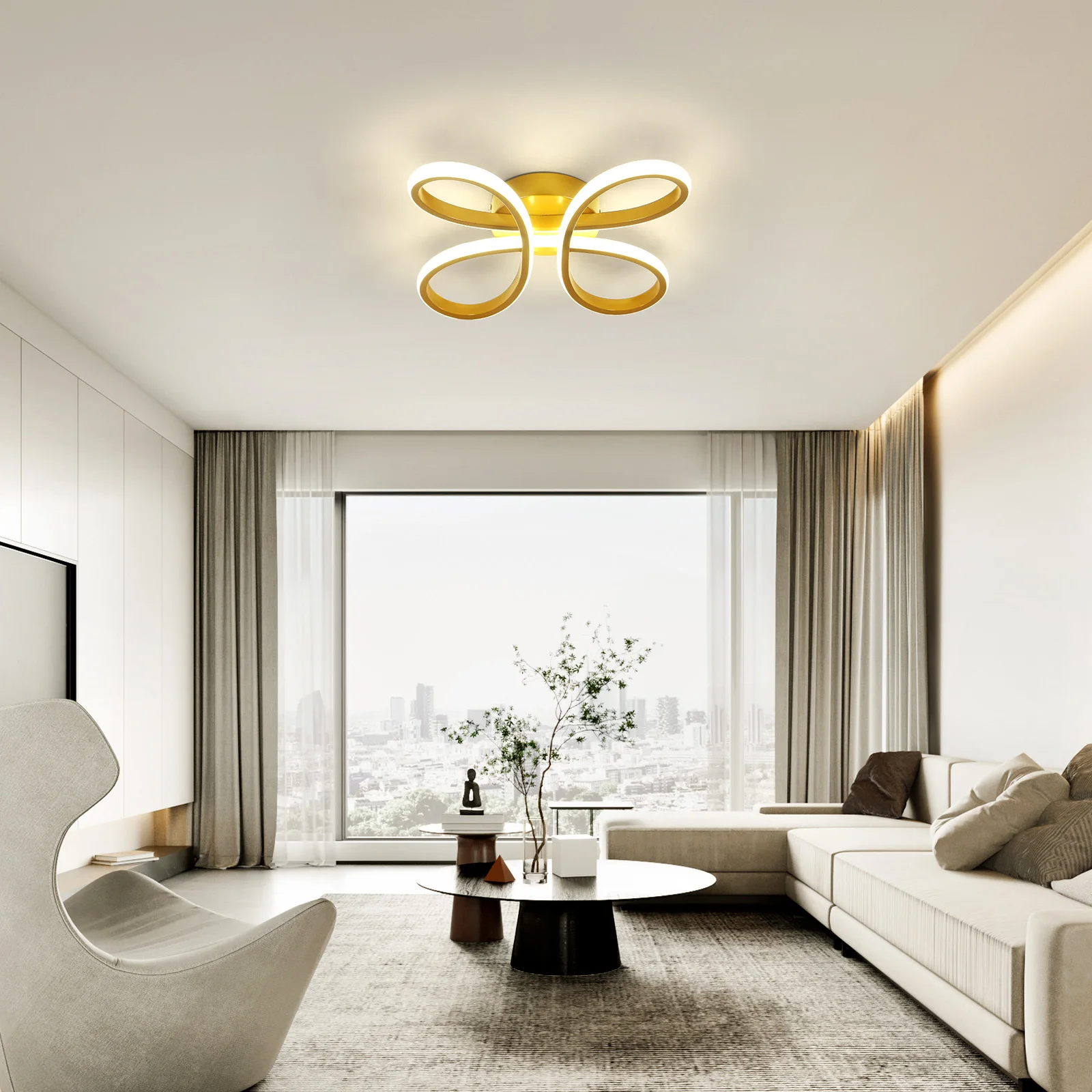 Moderne LED-Deckenleuchte, blumenförmige LED-Deckenbeleuchtung für Balkon, Flur, Schlafzimmer, Wohnzimmer und Esszimmer
